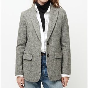 J. Crew Boyfriend Blazer in Herringbone Wool